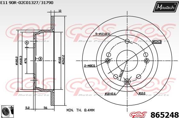 Maxtech 70200237 - Reparatursatz, Bremssattel alexcarstop-ersatzteile.com