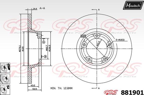 Maxtech 70200717 - Reparatursatz, Bremssattel alexcarstop-ersatzteile.com