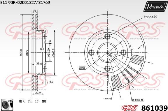 Maxtech 70203049 - Reparatursatz, Bremssattel alexcarstop-ersatzteile.com