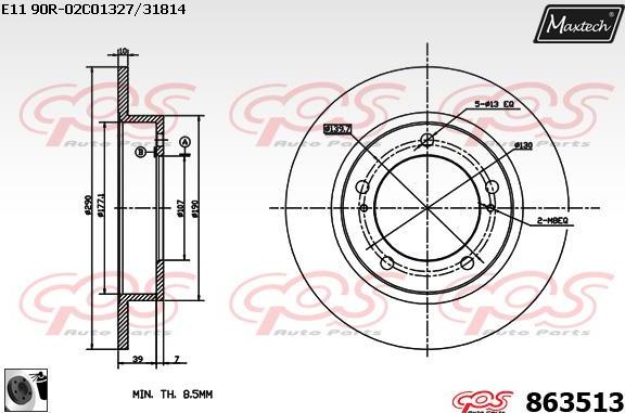 Maxtech 71810075 - Führungsbolzen, Bremssattel alexcarstop-ersatzteile.com