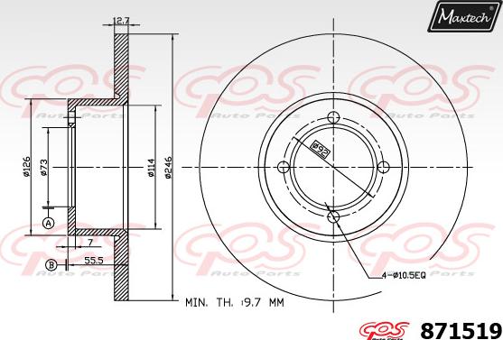 Maxtech 71810169 - Führungsbolzen, Bremssattel alexcarstop-ersatzteile.com