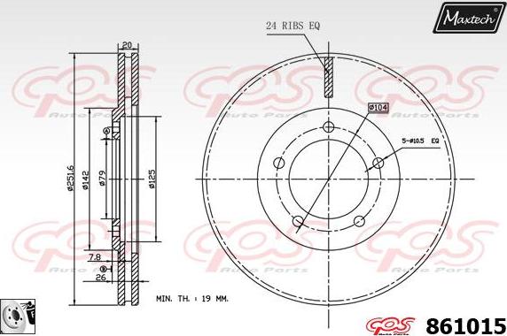 Maxtech 72948051 - Kolben, Bremssattel alexcarstop-ersatzteile.com