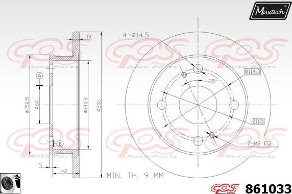 Maxtech 72954001 - Kolben, Bremssattel alexcarstop-ersatzteile.com