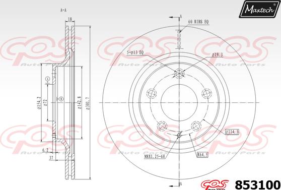 Maxtech 72954008 - Kolben, Bremssattel alexcarstop-ersatzteile.com