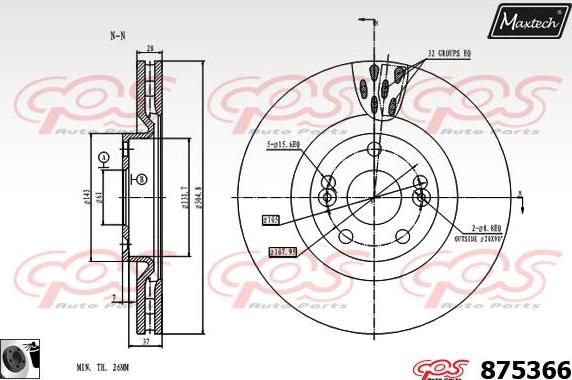 Maxtech 72960015 - Kolben, Bremssattel alexcarstop-ersatzteile.com