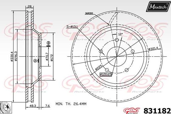 Maxtech 72718009 - Stellelement, Feststellbremse Bremssattel alexcarstop-ersatzteile.com