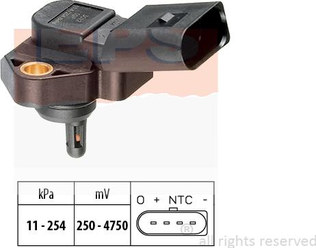 MDR EPS-1993 012 - Drucksensor, Bremskraftverstärker alexcarstop-ersatzteile.com