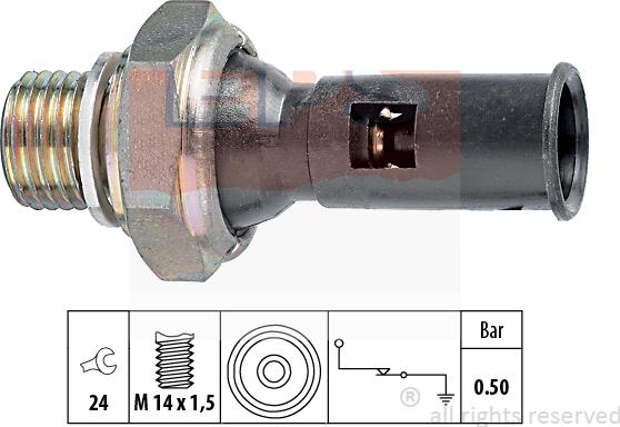 MDR EPS-1800 056 - Sensor, Öldruck alexcarstop-ersatzteile.com