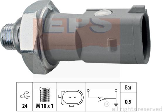 MDR EPS-1800 197 - Sensor, Öldruck alexcarstop-ersatzteile.com