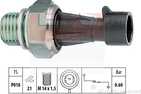 MDR EPS-1800 129 - Sensor, Öldruck alexcarstop-ersatzteile.com