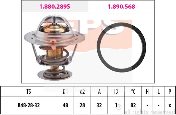 MDR EPS-1880 466 - Thermostat, Kühlmittel alexcarstop-ersatzteile.com