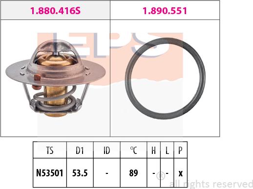 MDR EPS-1880 416 - Thermostat, Kühlmittel alexcarstop-ersatzteile.com