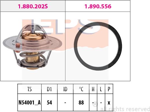 MDR EPS-1880 533 - Thermostat, Kühlmittel alexcarstop-ersatzteile.com