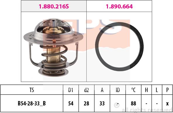 MDR EPS-1880 658 - Thermostat, Kühlmittel alexcarstop-ersatzteile.com