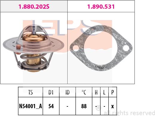 MDR EPS-1880 600 - Thermostat, Kühlmittel alexcarstop-ersatzteile.com