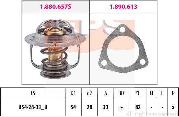 MDR EPS-1880 637 - Thermostat, Kühlmittel alexcarstop-ersatzteile.com