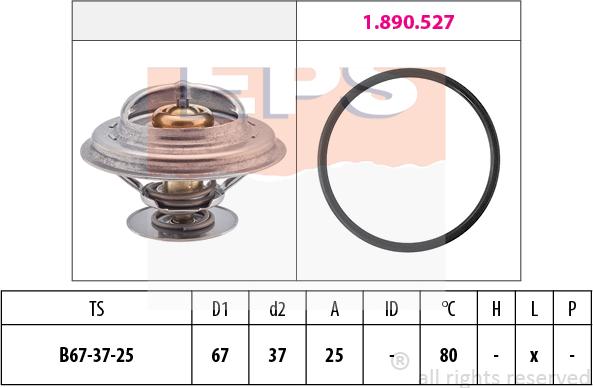 MDR EPS-1880 623 - Thermostat, Kühlmittel alexcarstop-ersatzteile.com