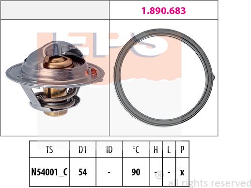 MDR EPS-1880 802 - Thermostat, Kühlmittel alexcarstop-ersatzteile.com