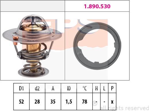 MDR EPS-1880 267 - Thermostat, Kühlmittel alexcarstop-ersatzteile.com