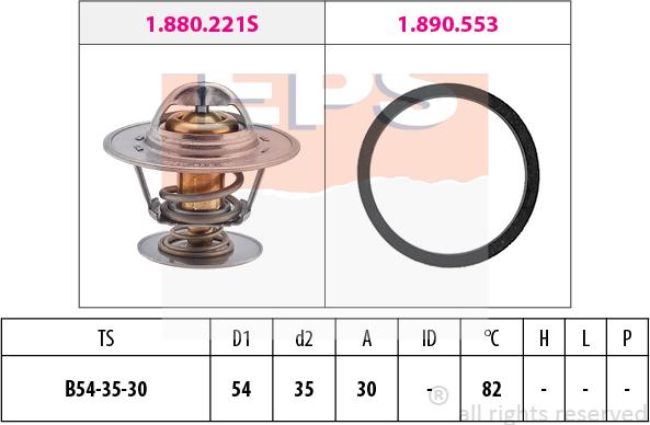 MDR EPS-1880 221 - Thermostat, Kühlmittel alexcarstop-ersatzteile.com