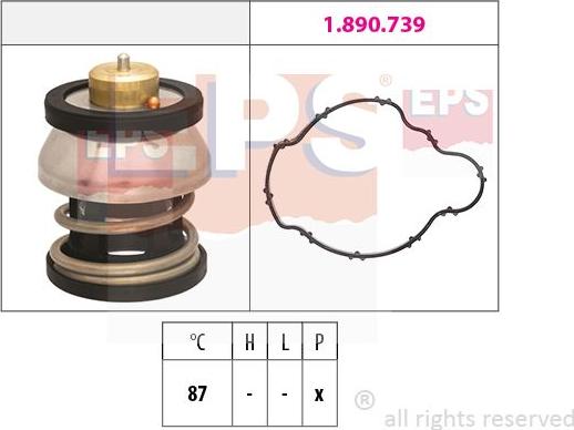 MDR EPS-1879 976 - Thermostat, Kühlmittel alexcarstop-ersatzteile.com