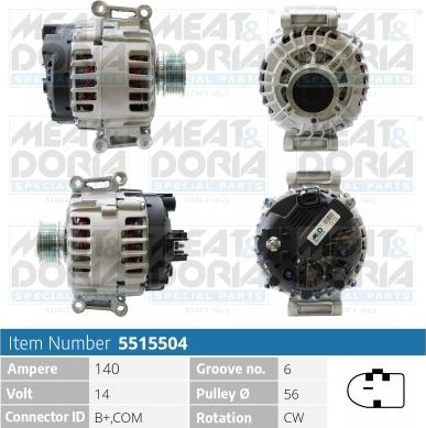 Meat & Doria 5515504 - Generator alexcarstop-ersatzteile.com