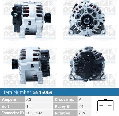 Meat & Doria 5515069 - Generator alexcarstop-ersatzteile.com