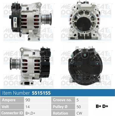 Meat & Doria 5515155 - Generator alexcarstop-ersatzteile.com