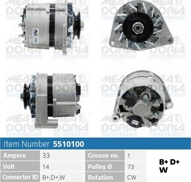 Meat & Doria 5510100 - Generator alexcarstop-ersatzteile.com