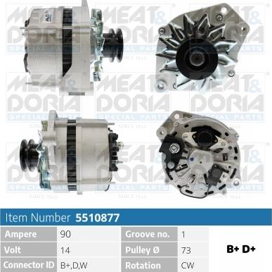 Meat & Doria 5510877 - Generator alexcarstop-ersatzteile.com