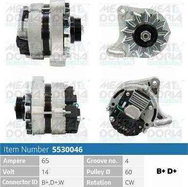 Meat & Doria 5530046 - Generator alexcarstop-ersatzteile.com