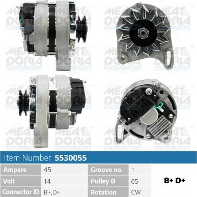 Meat & Doria 5530055 - Generator alexcarstop-ersatzteile.com