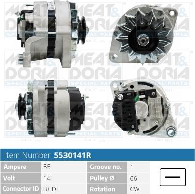 Meat & Doria 5530141R - Generator alexcarstop-ersatzteile.com