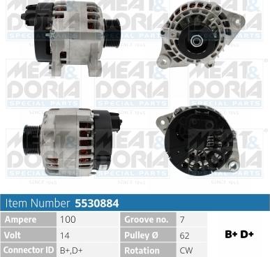 Meat & Doria 5530884 - Generator alexcarstop-ersatzteile.com