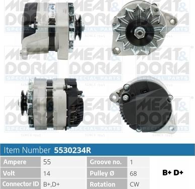 Meat & Doria 5530234R - Generator alexcarstop-ersatzteile.com