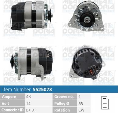 Meat & Doria 5525073 - Generator alexcarstop-ersatzteile.com