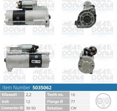 Meat & Doria 5035062 - Starter alexcarstop-ersatzteile.com