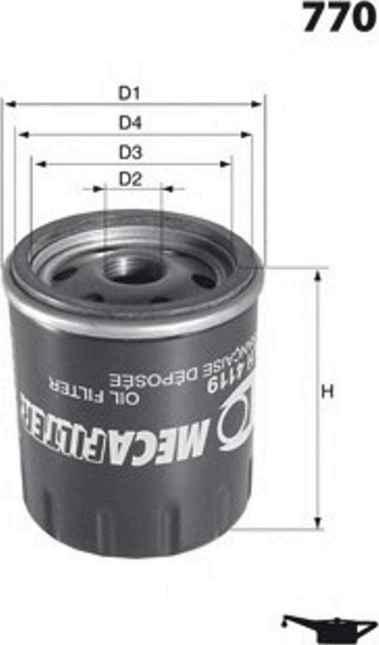 Mecafilter H03 - Ölfilter alexcarstop-ersatzteile.com