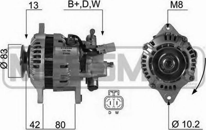 Messmer 210456 - Generator alexcarstop-ersatzteile.com