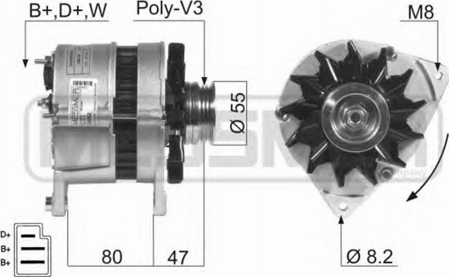 Messmer 210082 - Generator alexcarstop-ersatzteile.com