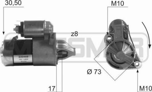 Messmer 220489A - Starter alexcarstop-ersatzteile.com