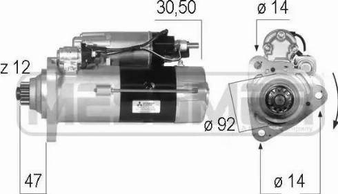 Messmer 220575 - Starter alexcarstop-ersatzteile.com