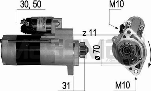 Messmer 220642A - Starter alexcarstop-ersatzteile.com