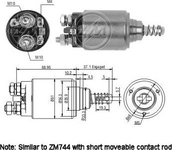 Messmer ZM544 - Magnetschalter, Starter alexcarstop-ersatzteile.com