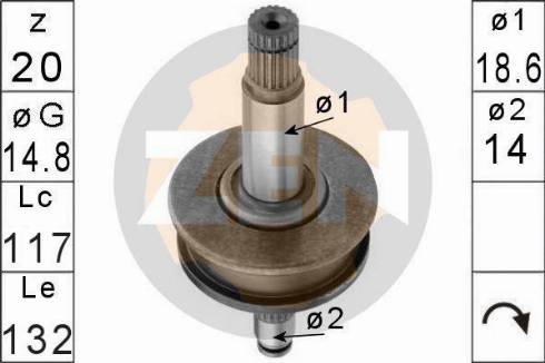 Messmer ZN0957 - Ritzel, Starter alexcarstop-ersatzteile.com