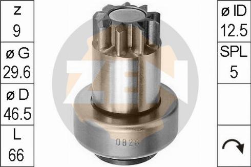 Messmer ZN0828 - Ritzel, Starter alexcarstop-ersatzteile.com