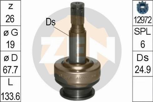 Messmer ZN1661 - Ritzel, Starter alexcarstop-ersatzteile.com