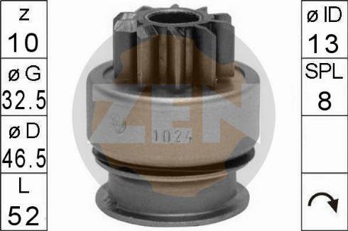 Messmer ZN1024 - Ritzel, Starter alexcarstop-ersatzteile.com