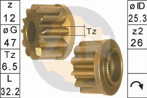 Messmer ZN12972 - Ritzel, Starter alexcarstop-ersatzteile.com