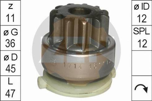 Messmer ZN1714 - Ritzel, Starter alexcarstop-ersatzteile.com